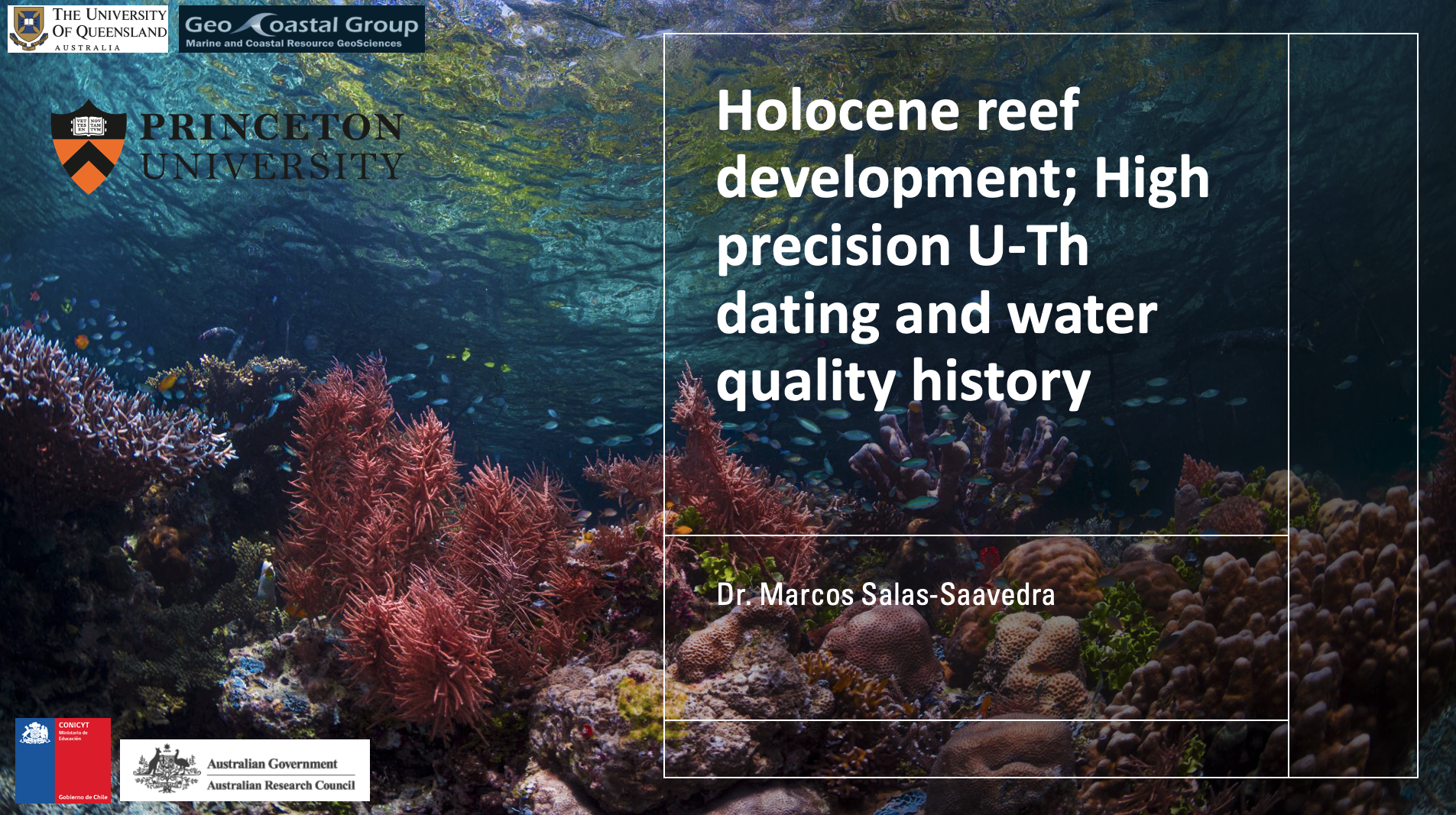 Marcos Salas-Saavedra presenting at the Geochronology Seminar Series, Stony Brook University (Nov 2023)